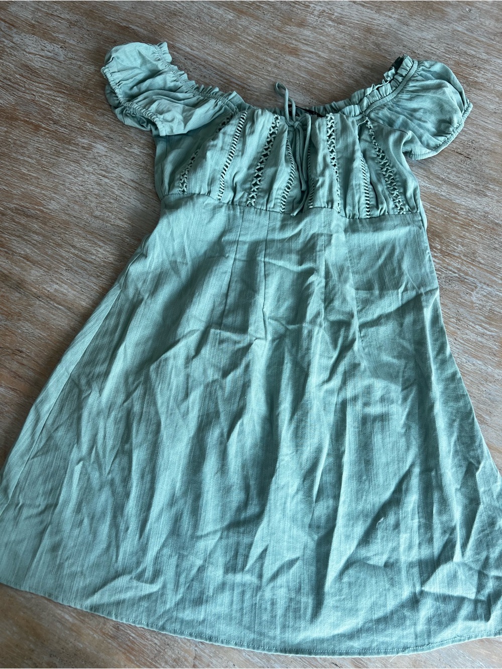 Lulu's Mint Green Off-Shoulder Top